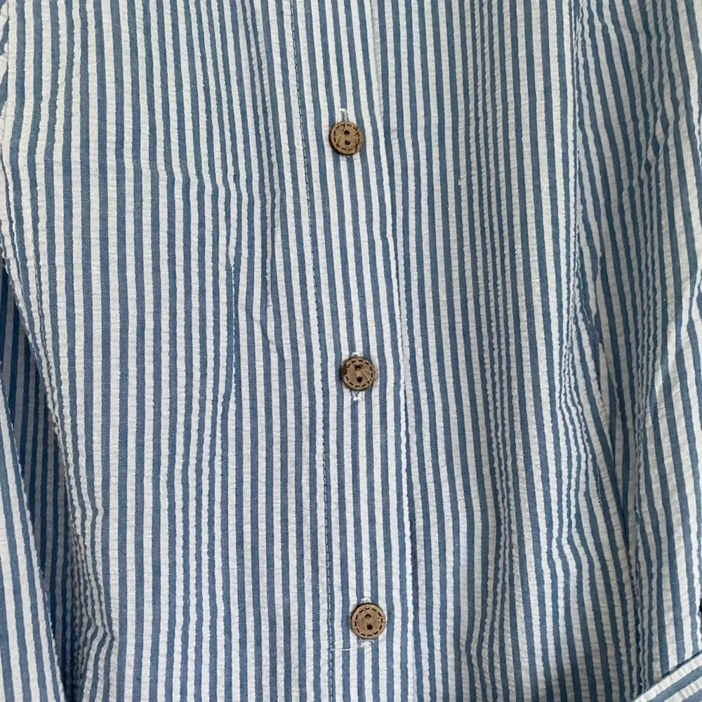 Anne Klein “Diane” Seersucker Midi Shirt Dress - Picture 4 of 7